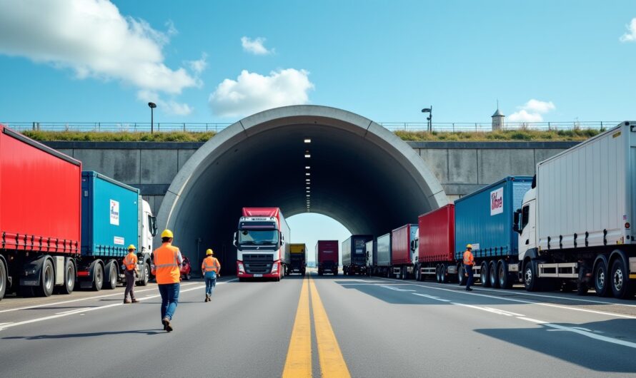 Tunnel sous la Manche : tout savoir sur les tarifs camion et la logistique du fret